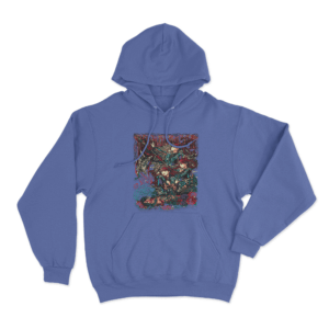Metal March Unisex Hoodie Blue